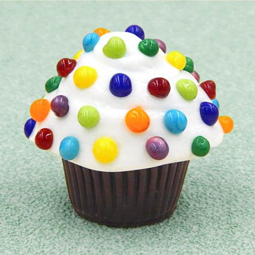 HG-218 Cupcake, Candy Dots Mini-Cupcake $63 at Hunter Wolff Gallery